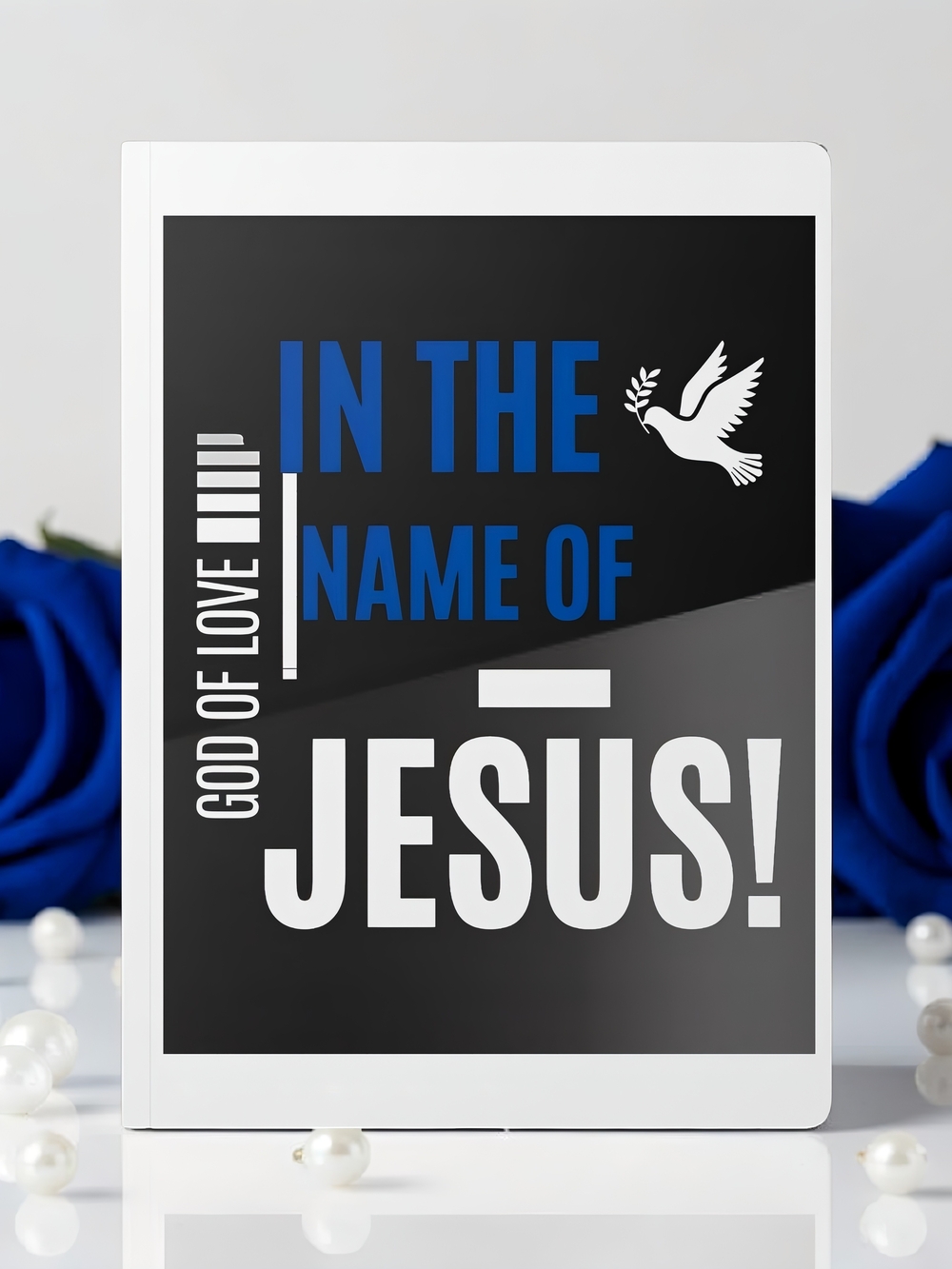 "In the Name of Jesus" Christian Prayer & Devotional Notebook
